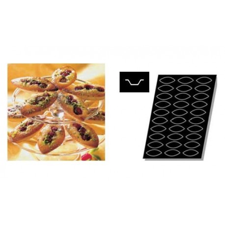 Silikónová forma Flexipan®, Oval tartlet