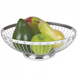 Nerezový košík na chlieb / ovocie oválny